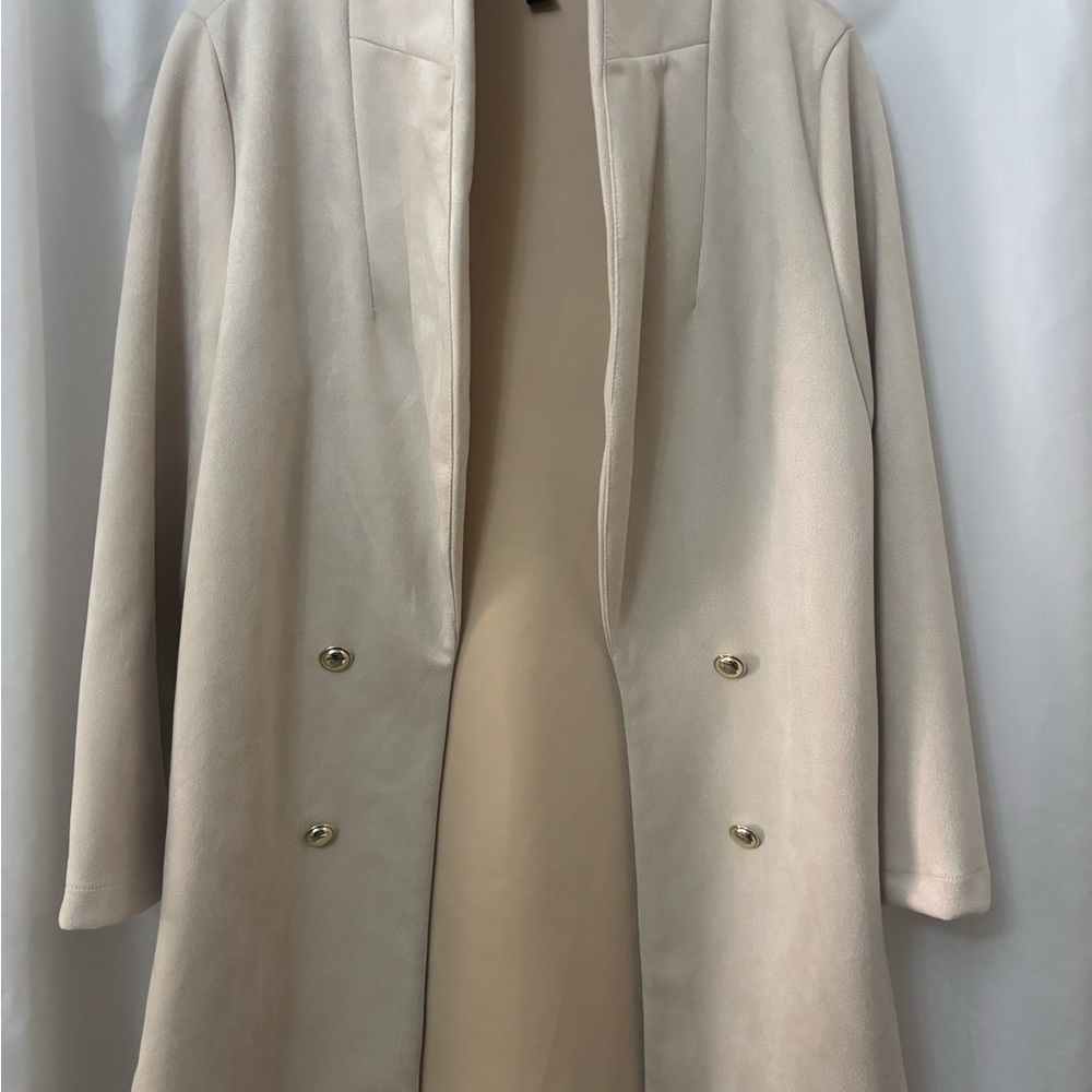 Cream Trench Coat for Women